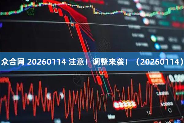 众合网 20260114 注意！调整来袭！（20260114）